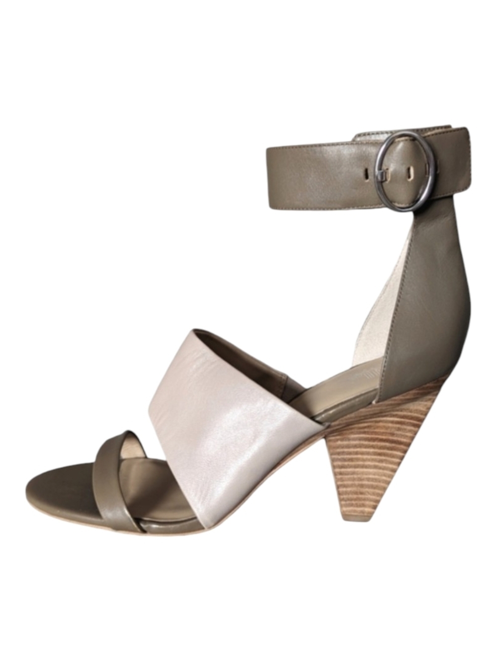 Belle Sigerson Morrison Atmosphere Earth Leather Heels Taupe Tan Size 11